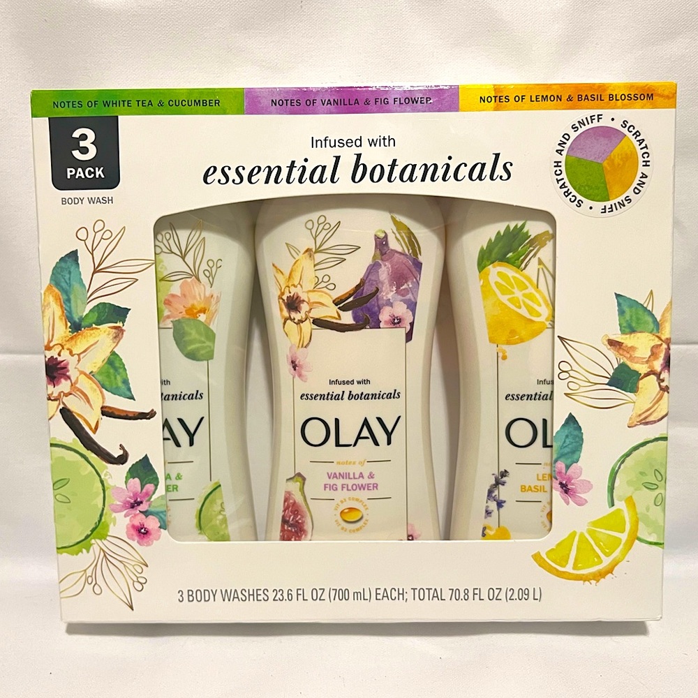 OLAY Essential Oils Body Wash 3 Pack